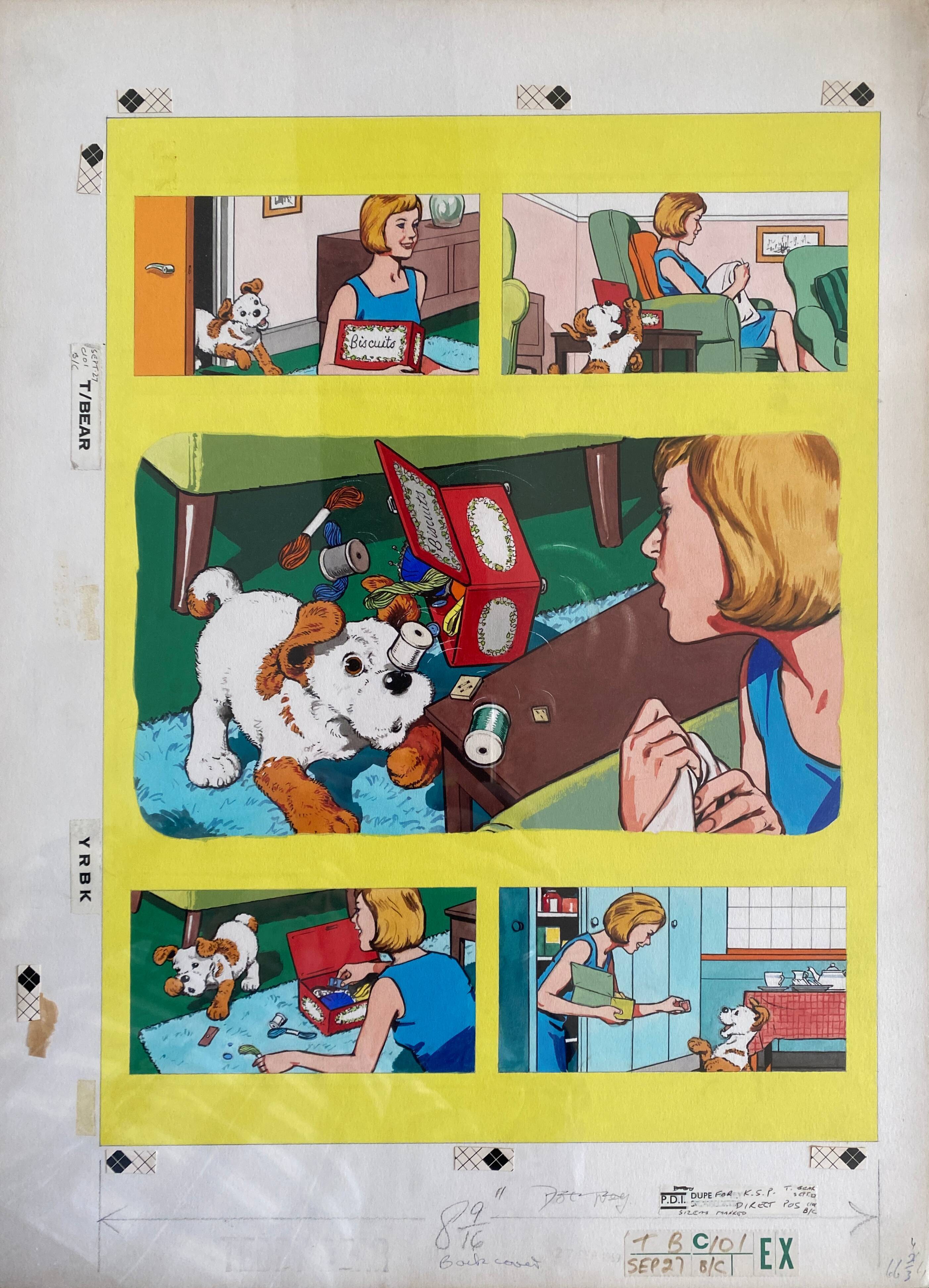 B-Board comics "Paddy-Paws the Puppy" from "Jack and Jill" 1969