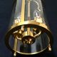 Lantern 2 lights bronze and brass