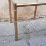 Gold-plated brass coffee table