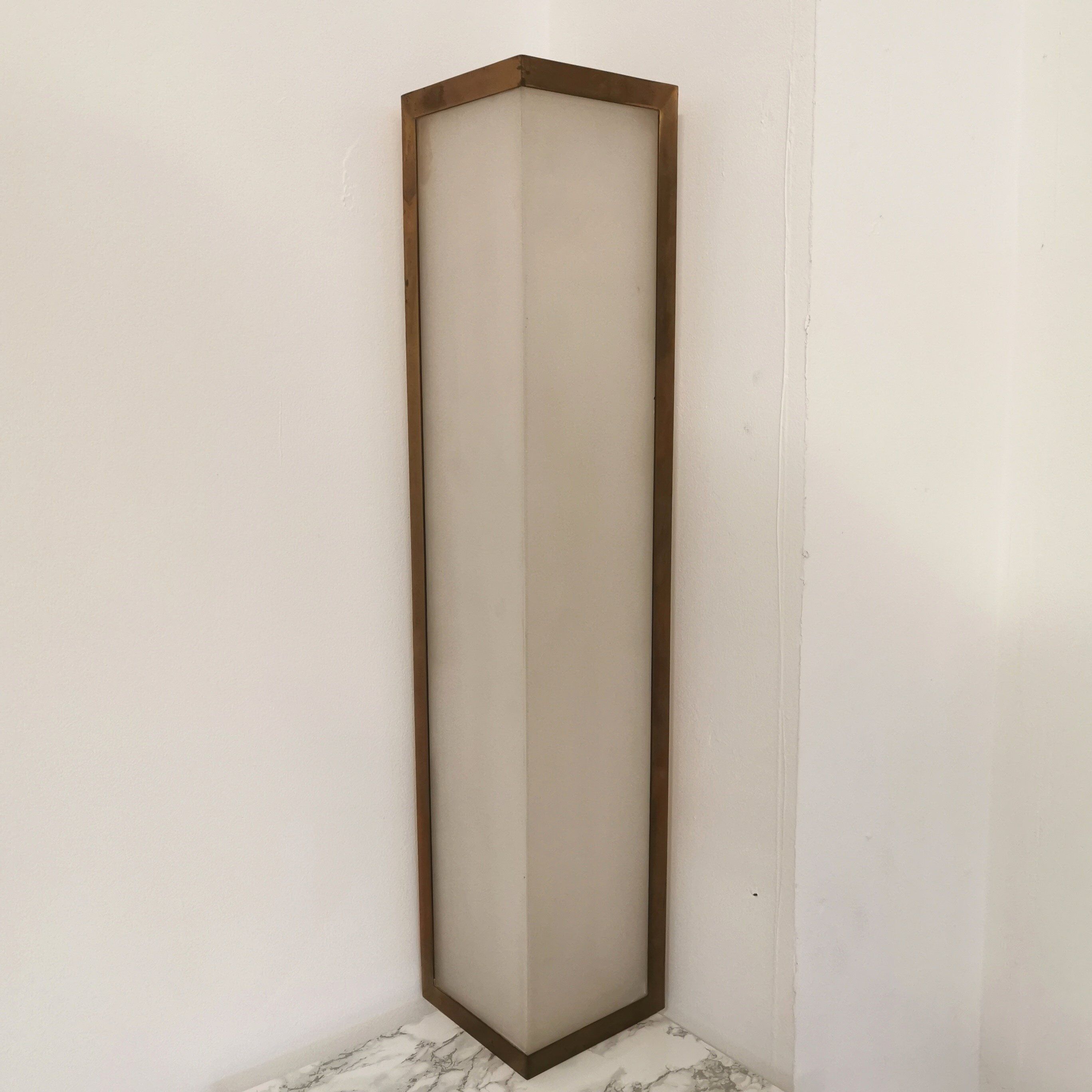 Pair of vintage Perzel angle wall light