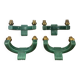 Ceramic wall sconces with double arms