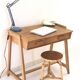 Bureau en chêne midcentury