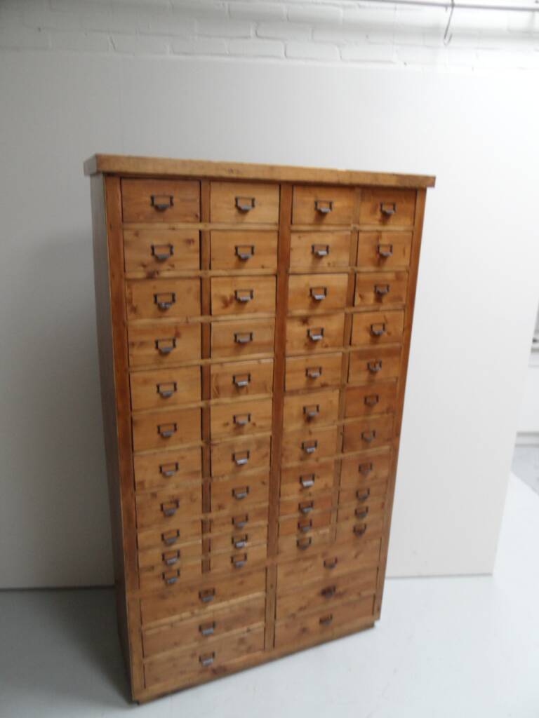Vintage apothecary cabinet with 50 drawers