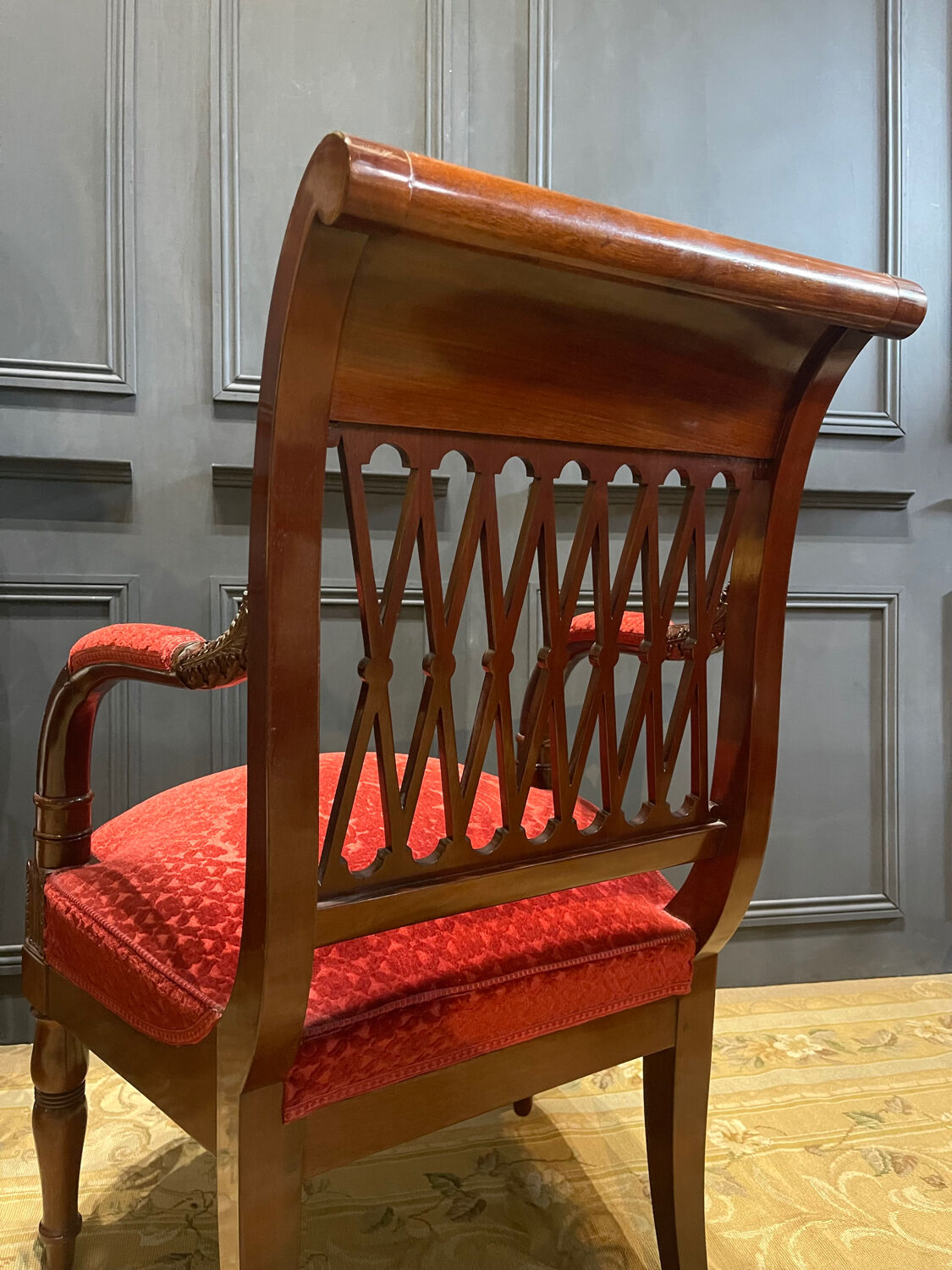 Pair of empire period armchairs