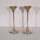Pair of scandinavian brass candle holders 1970