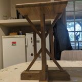 Designer stool in 3 types of natural wood