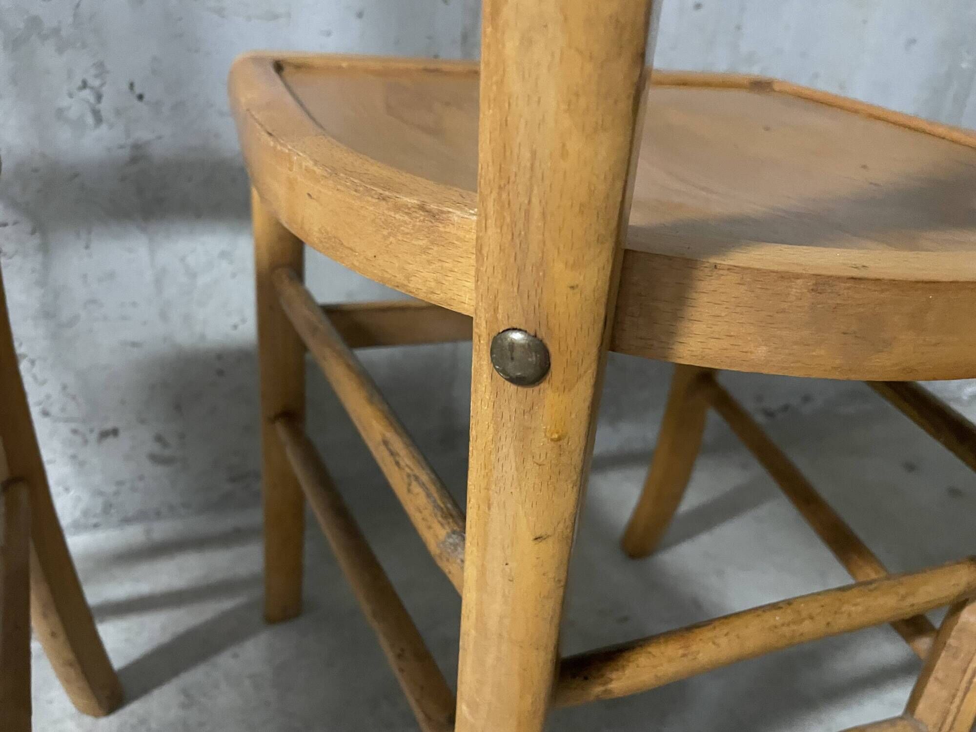 Pair of 1960s bistro chairs