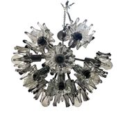 Grand lustre vintage à fleurs de Murano 1970