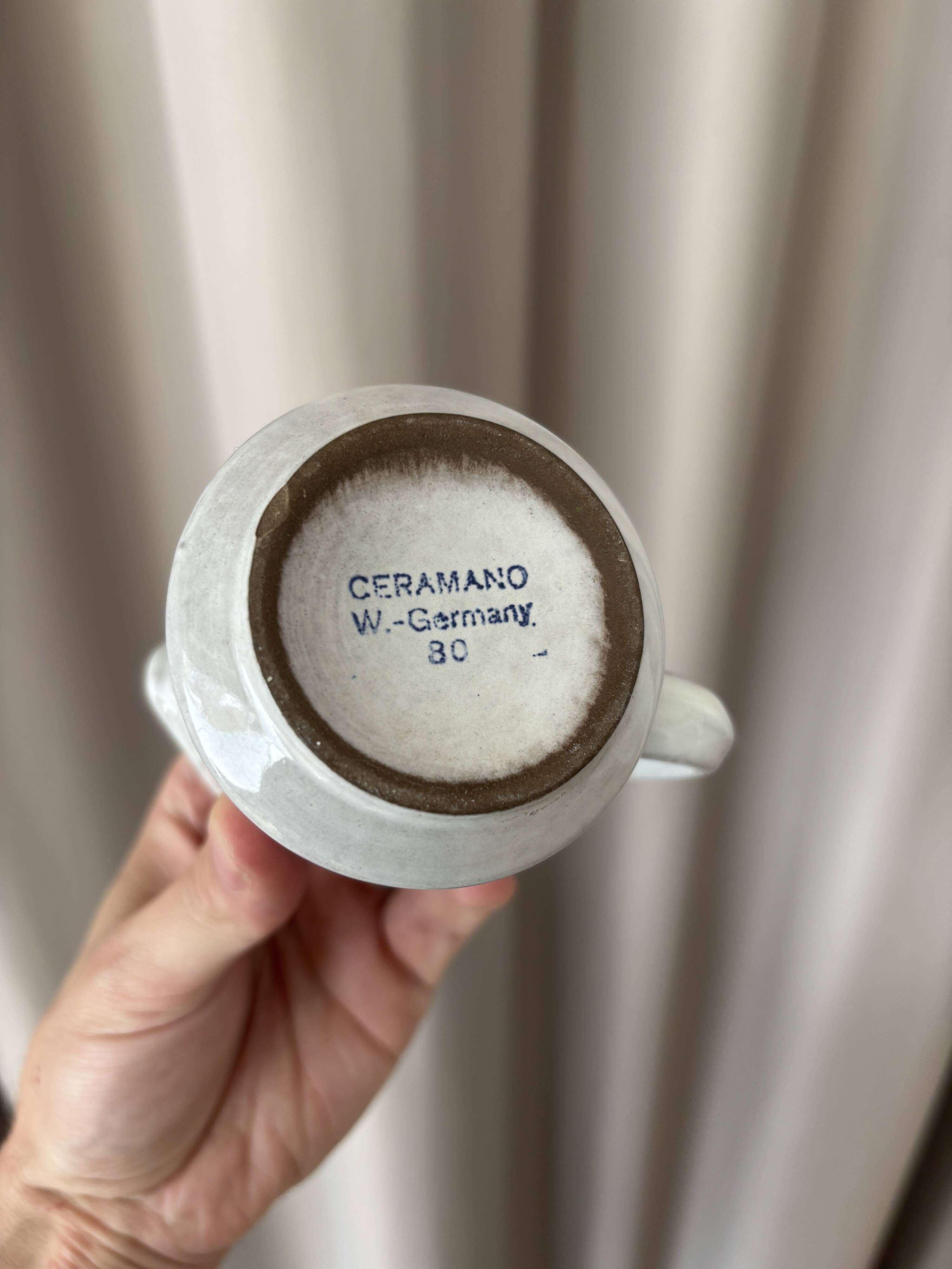 Small vintage jug Ceramano – West Germany – 1970s