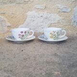 Set of 2 cups Gien L'Herbier du Roy