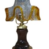 Mid-Century Murano glass table lamp by Mazzega, 1960s