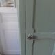 Vintage 1-door Parisian wardrobe re-enchanted in smoky green.