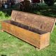 Bench / antique chest in solid oak - 196cm
