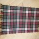 Jaeger tartan pattern blanket, 100% wool - 117x87 - Ref 855