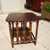 Coffee table or piece of rattan sofa from the 70s