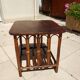 Table basse ou bout de canapé en rotin des années 70