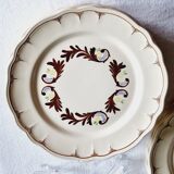 Assiettes plates Salins France