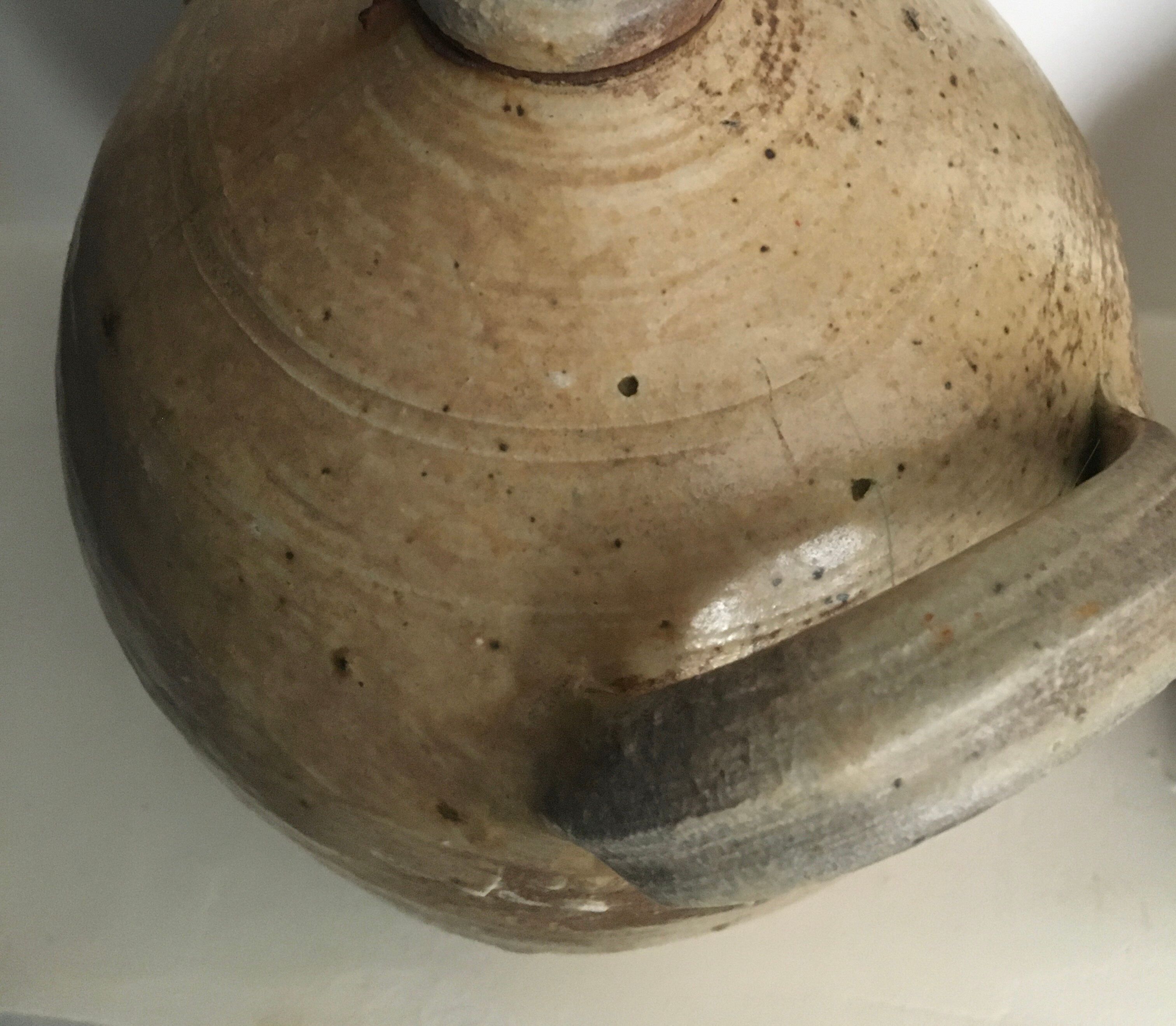 Terracotta lamp, string blinds, cable and vintage switch