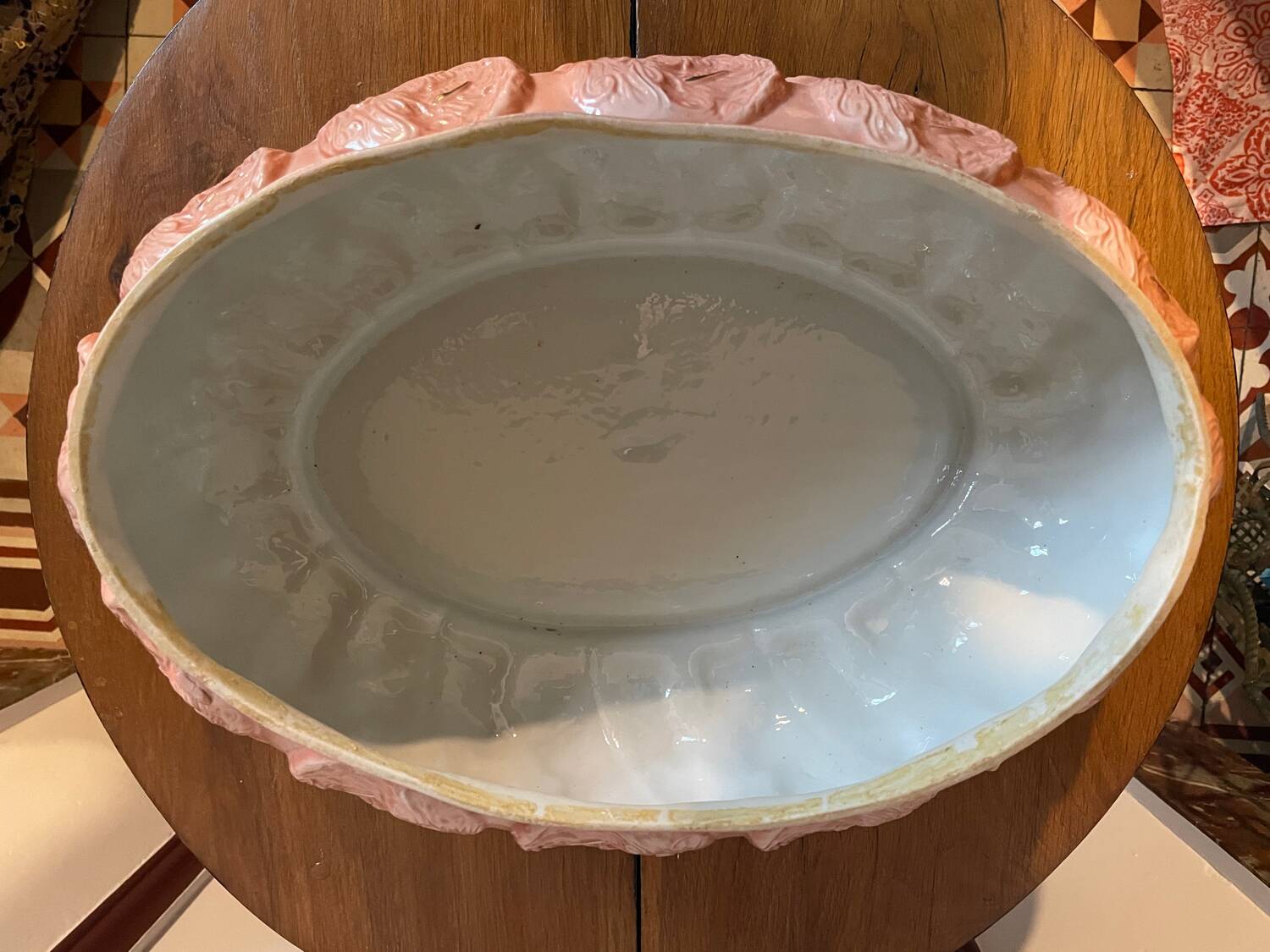 Ostrich Feather Soup Tureen, Couleuvre Manufacture