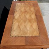 Small vintage desk in sapelli wood.