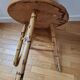Rattan and rope coffee table