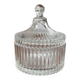 Molded glass candy dish