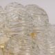 Spectacular Sputnik Flush Mount Glass Snow Balls by Doria, Germany, 1970s