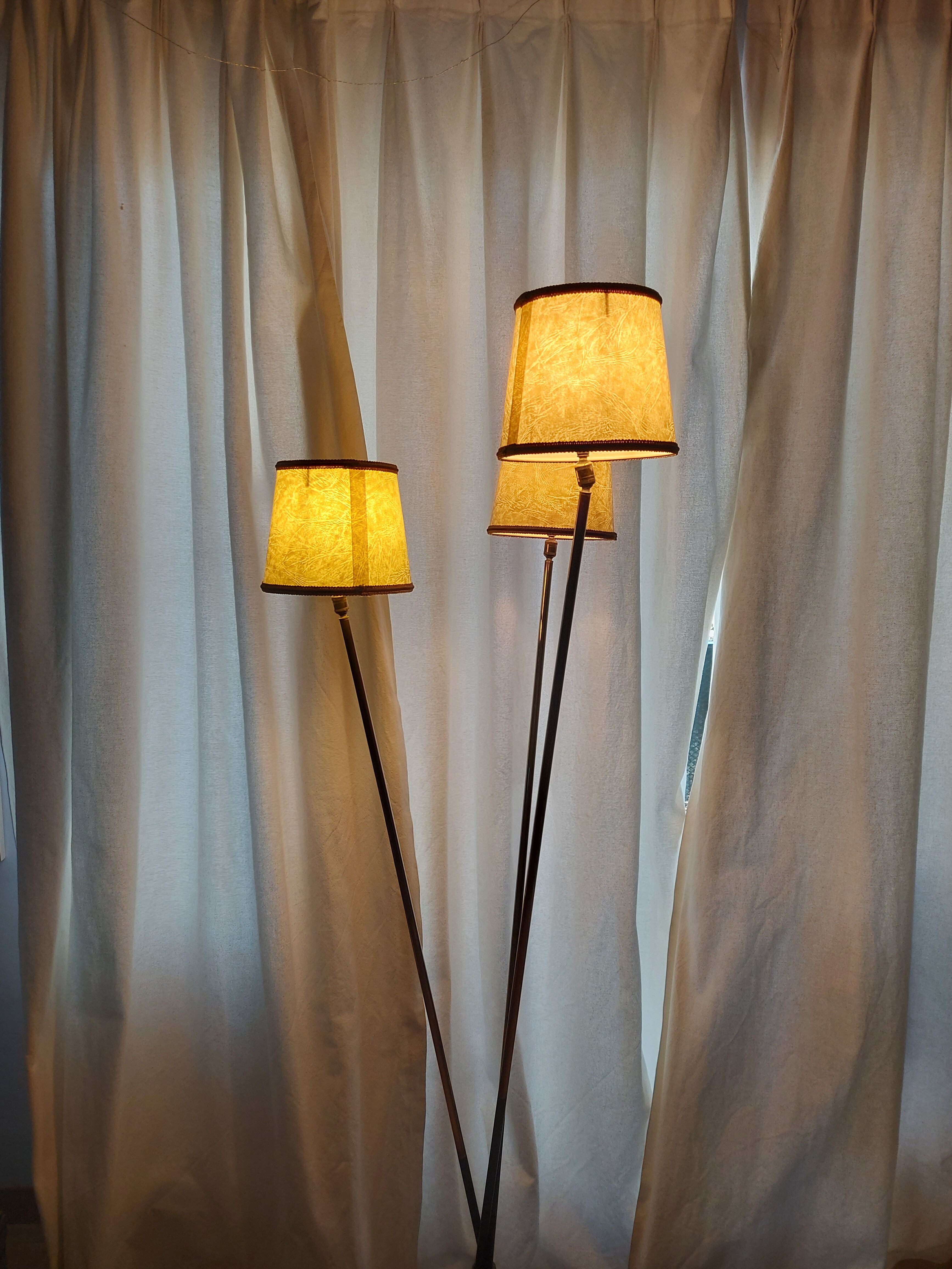 Arlus 3-Light Brass Designer Floor Lamp