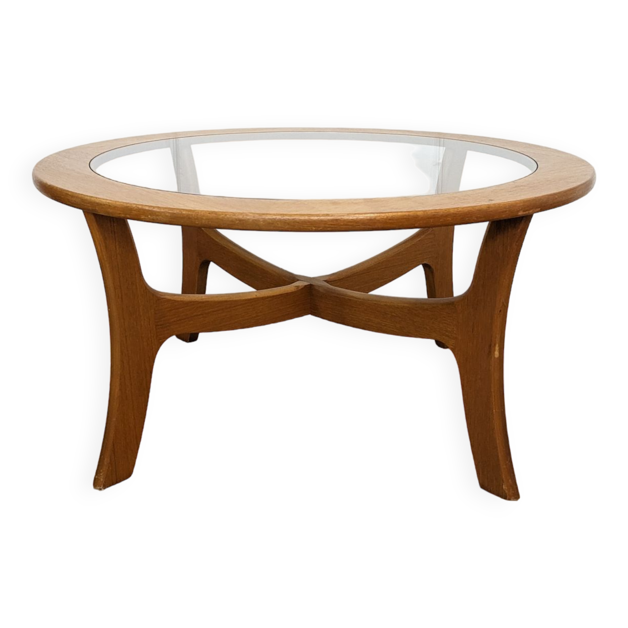 Table basse vintage en chêne