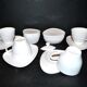 Alessi Design Colombina Style 4-Cup Porcelain Coffee Set