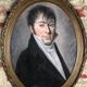 Pastel on paper "Portrait of the Gentleman" framed under glass XIX em
