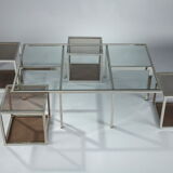 Coffee table and 4 removable side tables