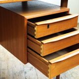 Mid-century danish teak desk by Peter Løvig Nielsen for Hedensted Møbelfabrik