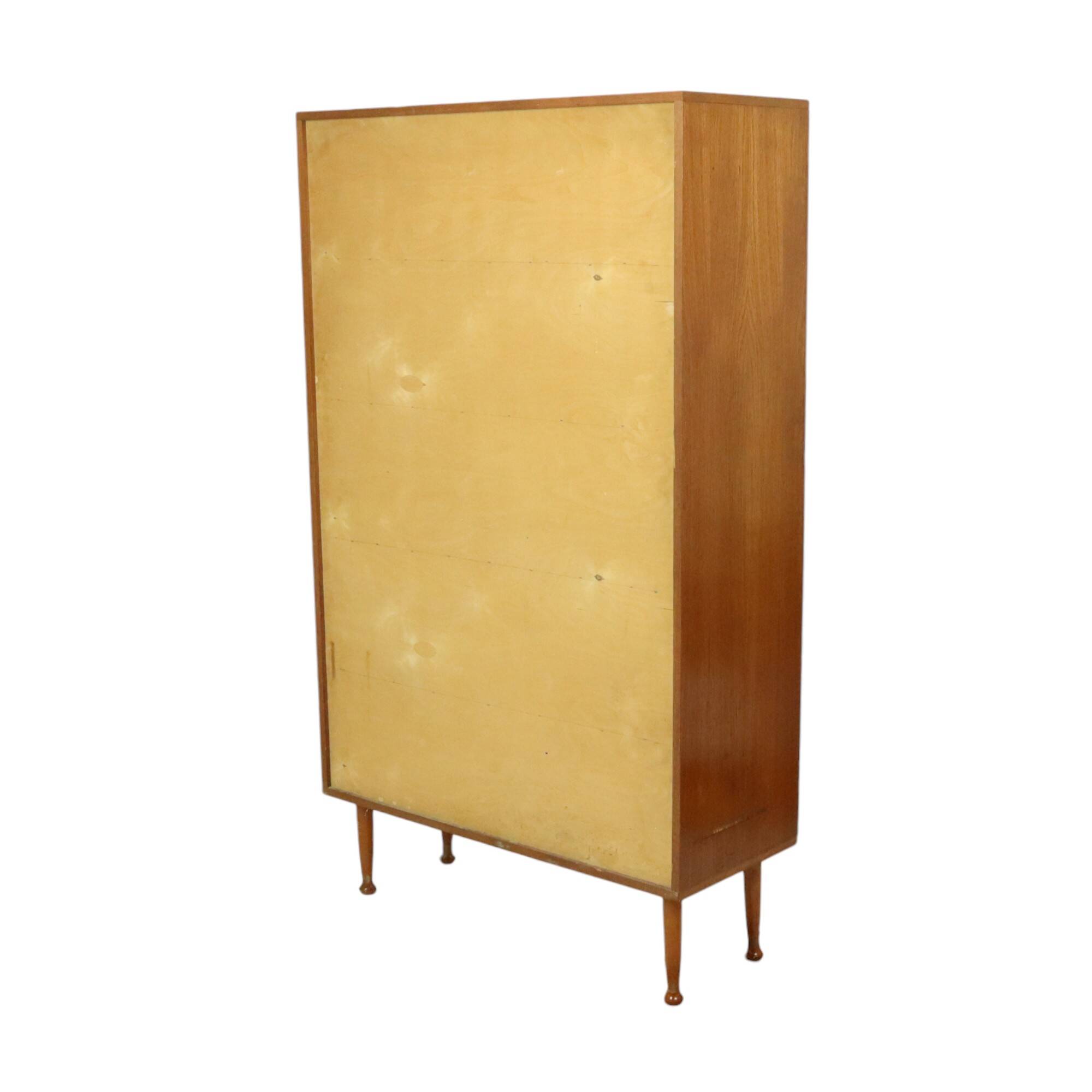 Vintage teak veneer sideboard, display cabinet, Scandinavian design