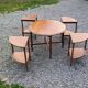 Coffee table nesting tables in cherry wood in classic style from the 60s/70s