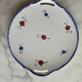 Plat à gâteau Digoin Sarreguemine Mary Mou