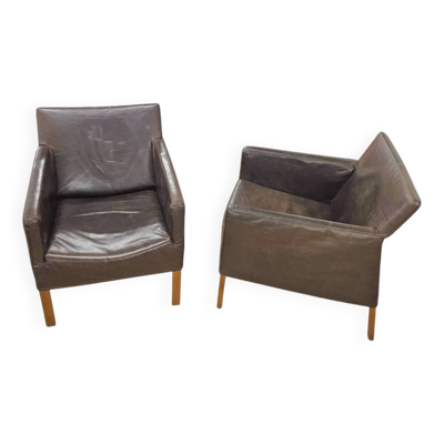 2 x fauteuil lounge Coppola de Gerard van den Berg avec dossier flexible