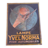 Tôle Lampe Yvel Norma, automobiles, non émaillée