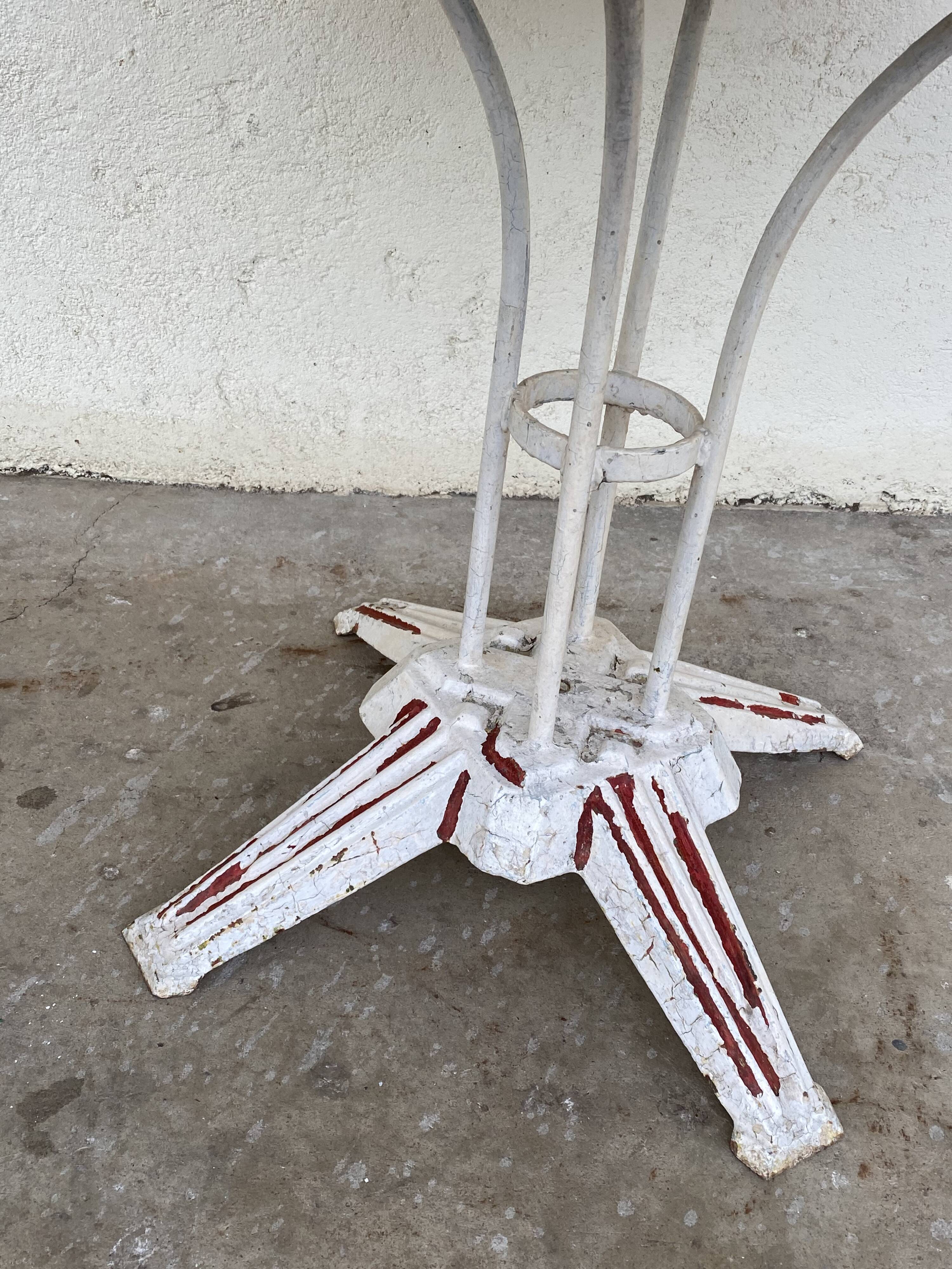 Wrought iron garden table