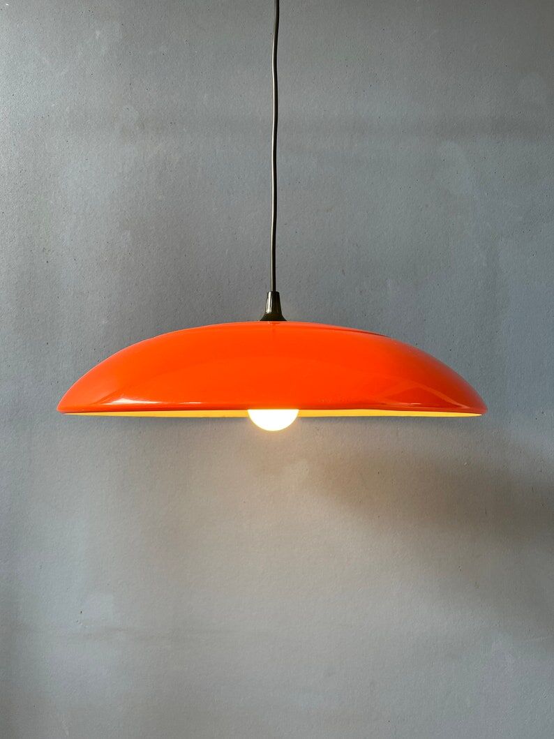 Vintage orange pendant lamp