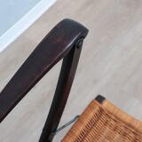 Mid century folding rocking chairs F.lli Reguitti 1950s