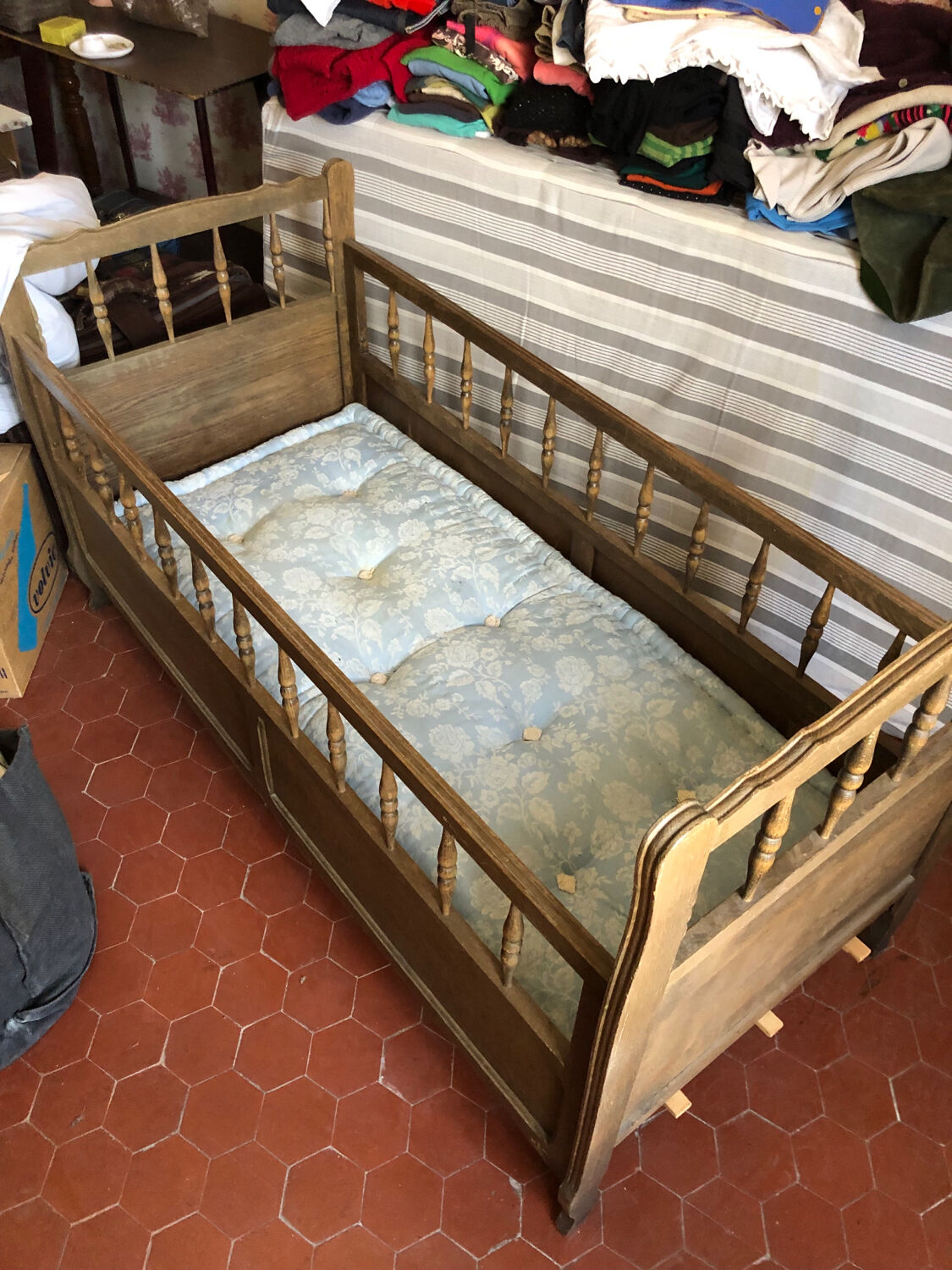 Vintage antique children's bed