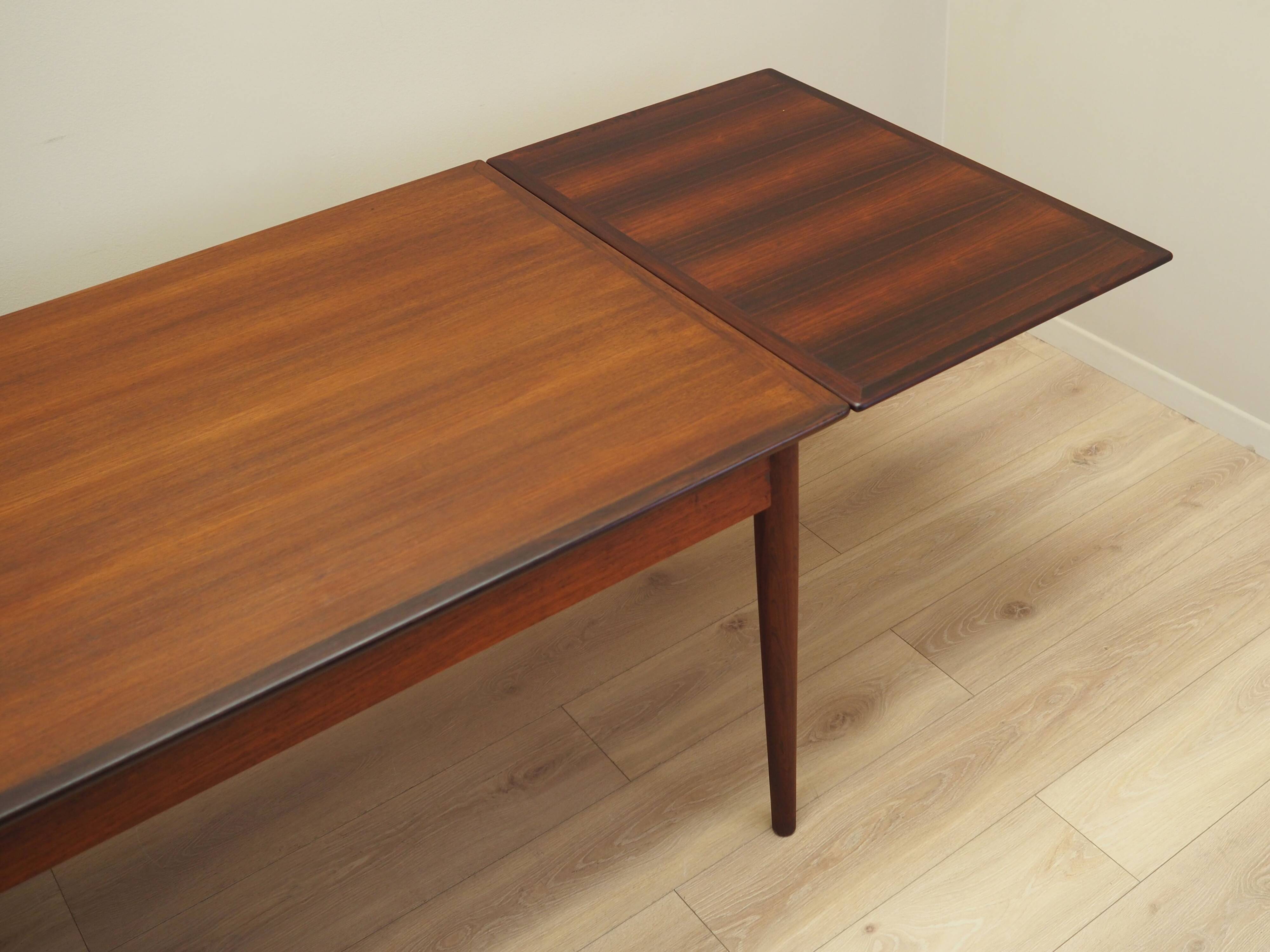 Rosewood table, Danish design, 1970s, production: Denmark