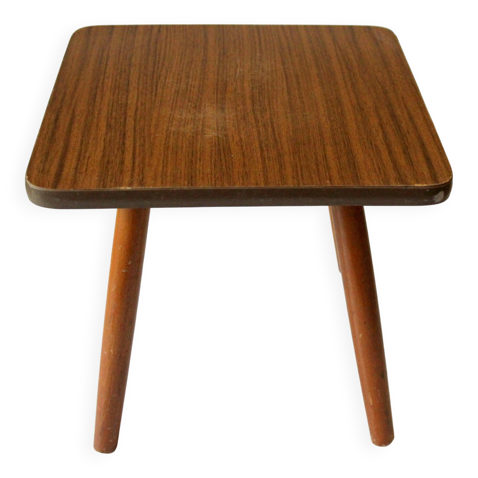 1950s Small wooden side table - plant stand - Vintage