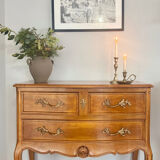 Commode style Louis XV en chêne massive