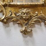 Mirror in gilded plaster with leaf 61x32