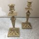 Pair of Napoleon III bronze candlesticks