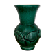 Vase vintage art déco en céramique verte