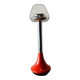 Vintage tulip ashtray on foot in red and chrome steel - Space Age Design