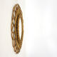 Rattan flower mirror, 1960s, 42 cm.